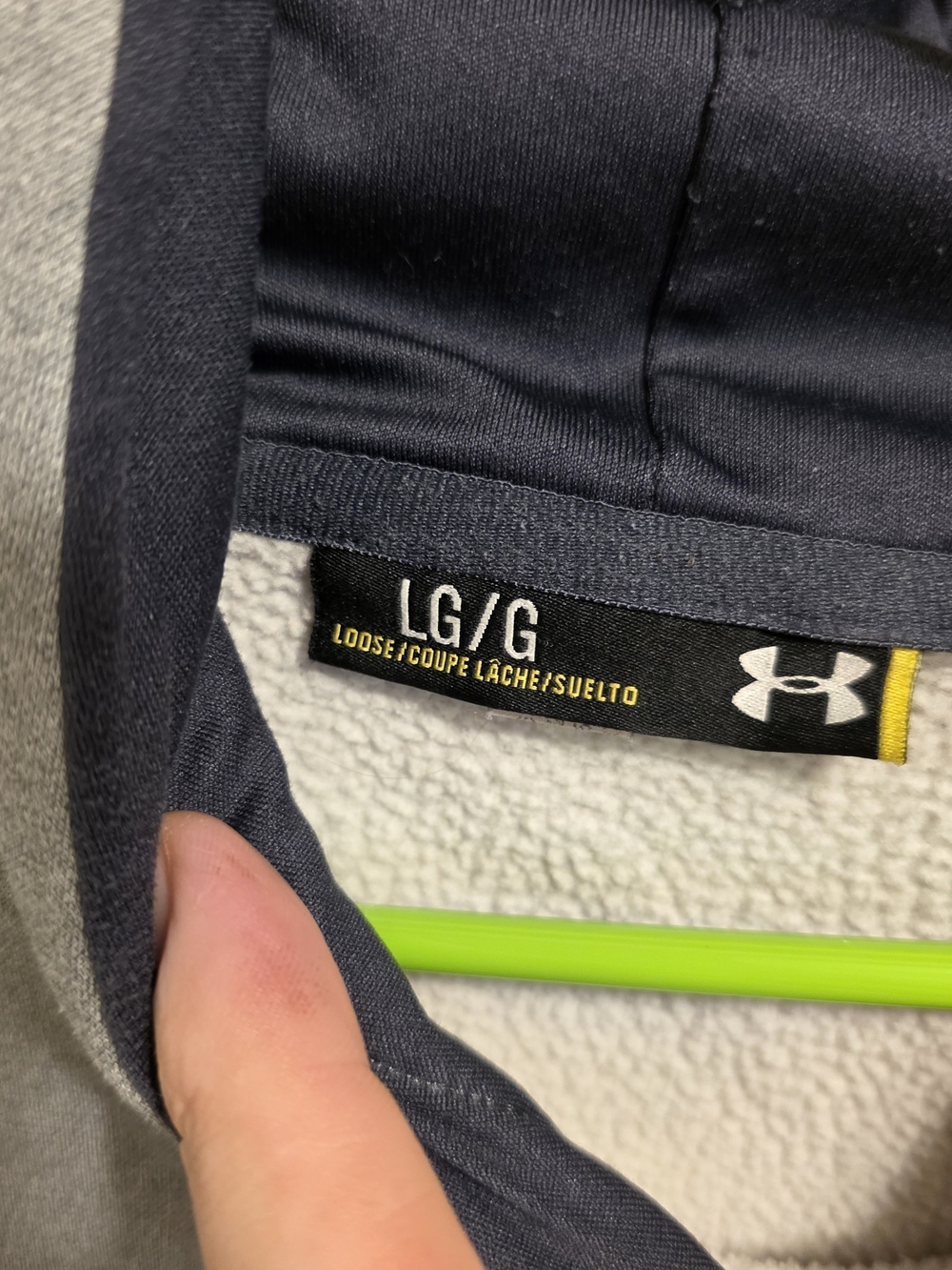 Under Armour Gray Pullover Hoodie with Logo - Picture 3 of 3